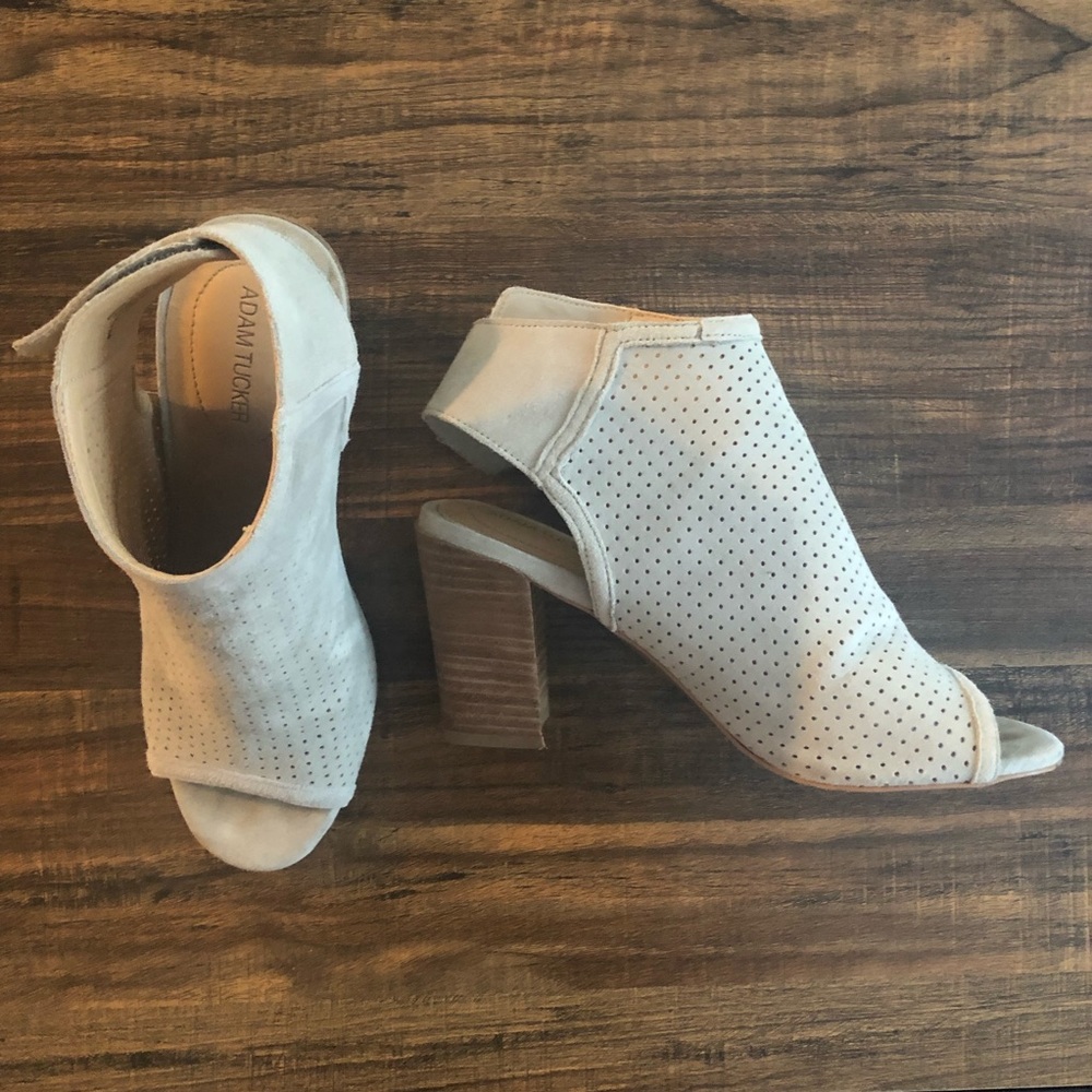 Adam Tucker Perforated Booties | Open Toe & Heel - image 1